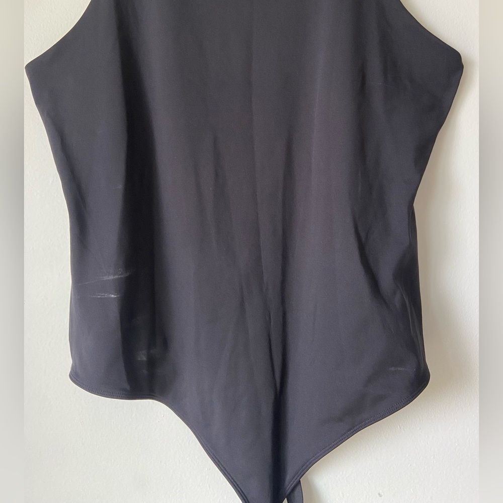 Nine West Black Sleeveless‎ Thong Turtleneck Bodysuit - Picture 7 of 7